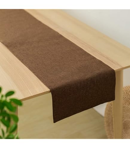 両面ウォッシャブル ポリジュート テーブルランナー ダイニングテーブルランナー ❣️ 両面ウォッシャブルポリジュートテーブルランナー ダイニング